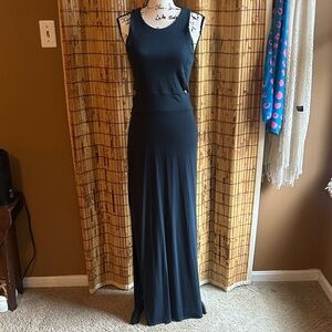 Athleta Black Sleeveless Maxi Dress